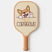 Schattigeste Hallo Corgi Pickleball Paddle (Achterkant)