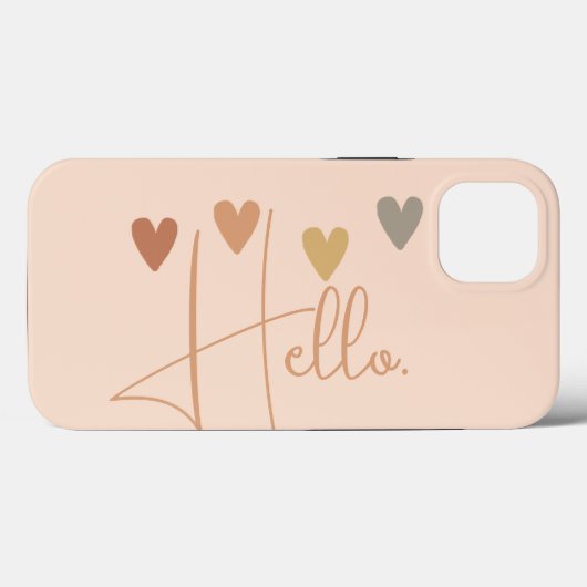 Schattigeste Hallo hart Case-Mate iPhone Case (Achterkant (horizontaal))