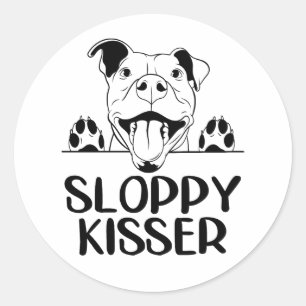 Schattigeste Hallo Pitbull Love Pittie Pit Bull Pu Ronde Sticker