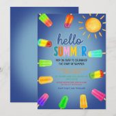Schattigeste Hallo zomerfeest Kaart (Voorkant / Achterkant)