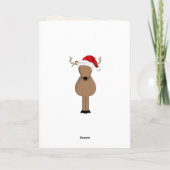 Schattigeste Prettige feestdagen bosdieren (Achterkant)