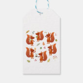 Schattigeste Prettige feestdagen eekhoorn Cadeaulabel (Achterkant)