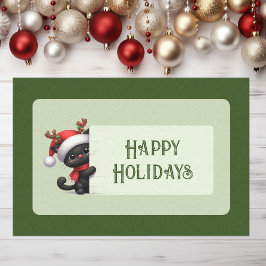 Schattigeste Prettige feestdagen kerstkat - Tissuepapier