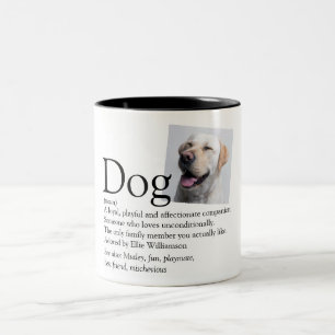 Schattigste Beste Hond Ter Wereld Definitie Quote Tweekleurige Koffiemok