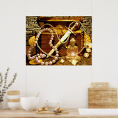 Schatting van piraten poster (Keuken)