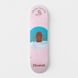Schatzoeken leuk eekhoorn graven aangepaste naam skateboard