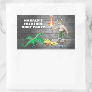Schatzoekfeest Verjaardag Rechthoekige Sticker
