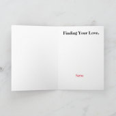 Schatzoektocht Liefdeskaart Kaart (Binnen)