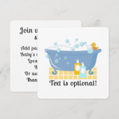 Schaumbad Badkuip Kaart (Voorkant / Achterkant)