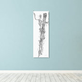 schedel 2 canvas afdruk (Insitu (Houten vloer))