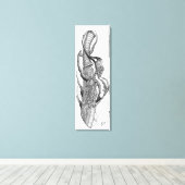 schedel 3 canvas afdruk (Insitu (Houten vloer))