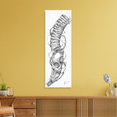 schedel 4 canvas afdruk (Insitu (Woonkamer))