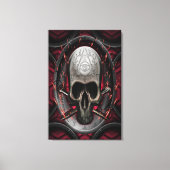 Schedel Ars longa Vita brevis Canvas Afdruk (Voorkant)