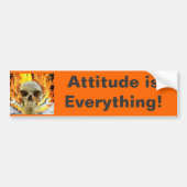 schedel, Attitude is Alles! Bumpersticker (Voorkant)