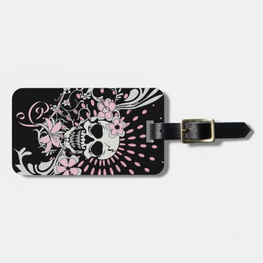 schedel bagagelabel (Voorkant horizontaal)