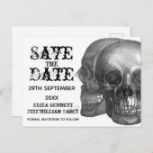 Schedel Bewaar het Datum Briefkaart (Voorkant / Achterkant)