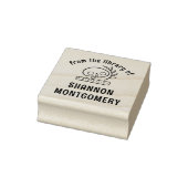 Schedel Boekplaat Uit De Bibliotheek Van Uw Naam B Rubberstempel (Stempel)