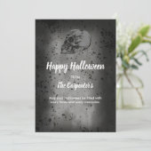 Schedel & Botten Halloween kaart (Staand voorkant)