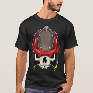 Schedel Brandweerman Brandweer T-shirt