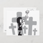 schedel briefkaart (Voorkant / Achterkant)