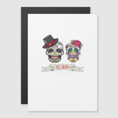 Schedel Bruid en Bruidegom Tot de Dood Print (Voorkant / Achterkant)