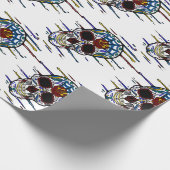 schedel cadeaupapier (Hoek)