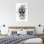 schedel canvas afdruk (Insitu (Slaapkamer))