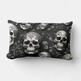 Schedel edgy mysterieus kussen