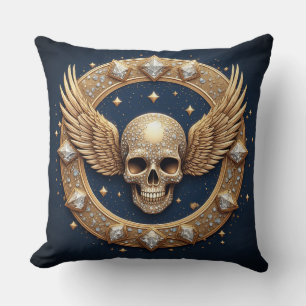 💀Schedel Embleem Voor Gotische Decoratie Kussen