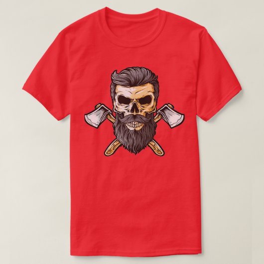 schedel en as t-shirt (Design voorkant)