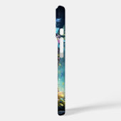 Schedel en bloemen bedekken Case-Mate iPhone case (Achterkant / Links)