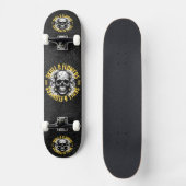 Schedel en bloemen Skateboard (Voorkant)