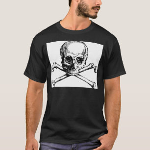 Schedel en Bot T-shirt