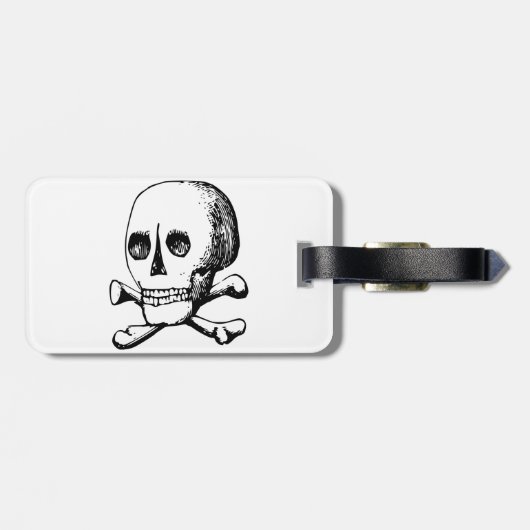 Schedel en Botten Bagagelabels (Achterkant horizontaal)