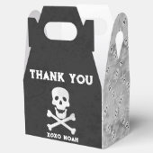 Schedel en Botten Halloween Verjaardagsgunst Box Bedankdoosjes (Geopend)