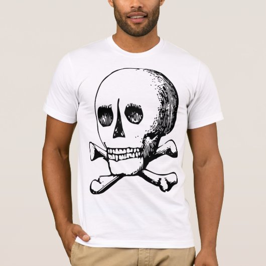 Schedel en Botten Mannen T-shirt (Voorkant)