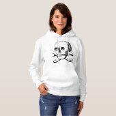 Schedel en Botten Vrouwen Hoodie (Voorkant volledig)