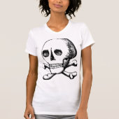 Schedel en Botten Vrouwen T-shirt (Voorkant)