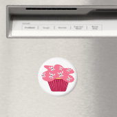Schedel en cupcakes magneet (Insitu (Vaatwasser))