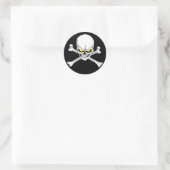 Schedel en gekruiste beenderen stickers (Tas)