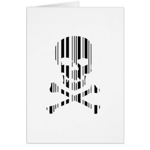 Schedel en gekruiste botten BAR CODE Gif barcode