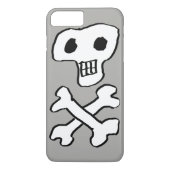 Schedel en gekruiste botten piratenontwerp Case-Mate iPhone case (Achterkant)