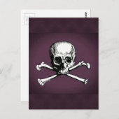 Schedel en Gekruiste knekels Briefkaart (Voorkant / Achterkant)