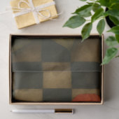 Schedel en Hibiscus op Checkerboard Decoupage Papi Tissuepapier (Geschenk)