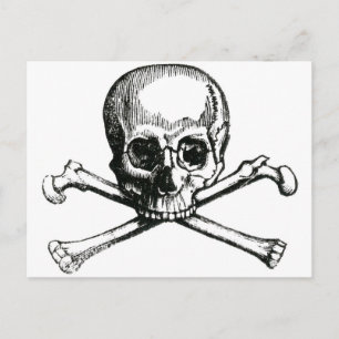  schedel en kruisbeenderen briefkaart