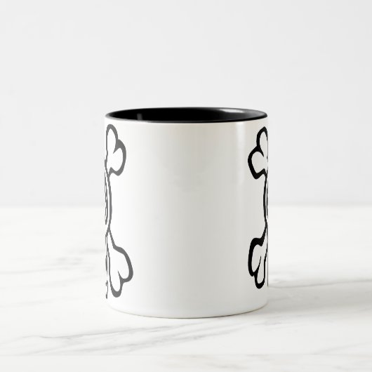 schedel en kruisbeenderen mok (Center)