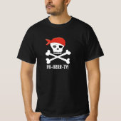 Schedel en Kruisbeenderen Pirate Pa-arrr-ty! T-shirt (Voorkant)