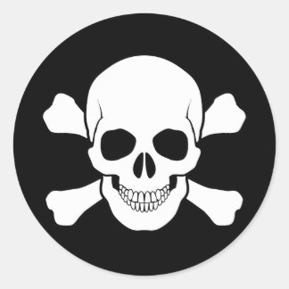 SCHEDEL EN KRUISBEENDEREN STICKER