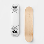 schedel- en kruisscharen, skateboard (Voorkant)