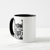 schedel en ringen mok (Voorkant links)